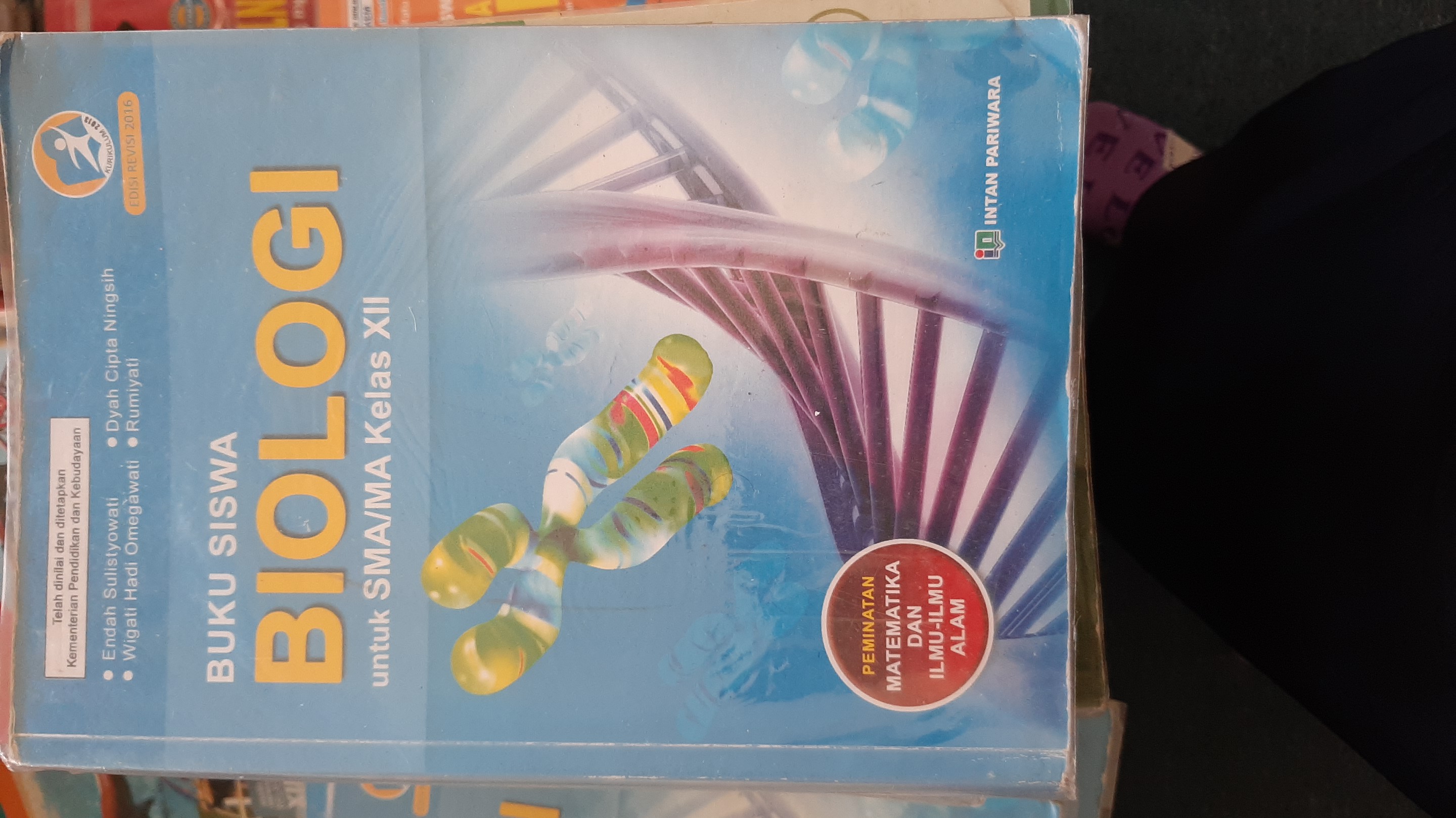 Buku Siswa Biologi SMA/MA XII  Untuk Peminatan  Matematika Dan Ilmu-Ilmu Alam